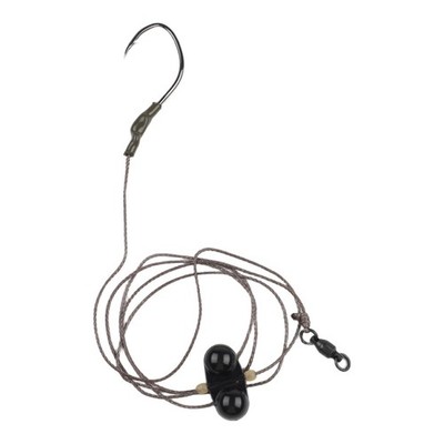 Single Hook Fishing Rig with Rattle Sound for Bottom Fishing Carbon Steel