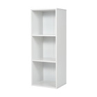 3 Tier Shelf Display Bookshelf Bookcase Storage White Rack Wooden Shelving