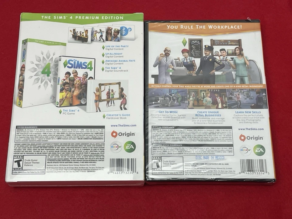 NEU VERSIEGELT PC DVD-ROM DIE SIMS 4 PREMIUM EDITION + ERWEITERUNGSPAKET AN DIE ARBEIT - Bild 2 von 4