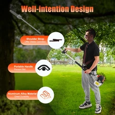 52CC Pole Saw Gas Powered 2-Stroke Chainsaw Tree Trimmer Extension Hedge Trimmer