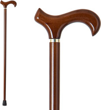 GUYUE Handmade Wooden Walking Cane for Men and Women Ergonomic Wood Cane for Sen