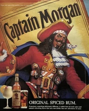 1994 Captain Morgan Original Spiced Rum Print Ad Pirate Wall Decor Frame It!