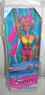 1271 NRFB Vintage Hasbro Sindy Swimming Fashion Doll | eBay