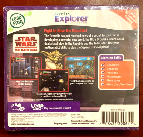 LeapFrog LeapPad Explorer Learning: Star Wars - Clone Wars, Leap Pad 1 2 3 - NIB - Picture 2 of 3