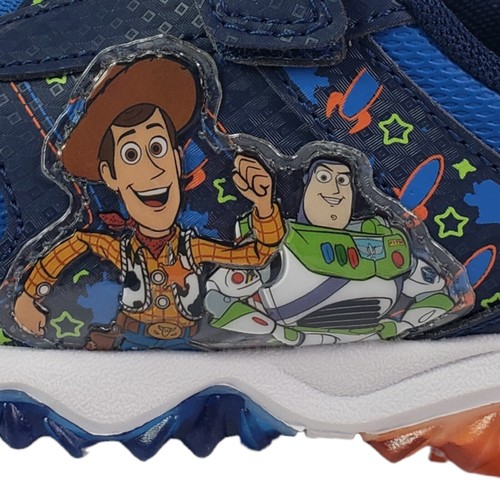 Disney Pixar Toy Story Boy's Lighted Athletic Sneaker, Blue/Green size 8 New - Picture 16 of 23