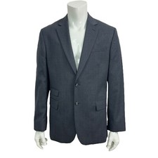 Claiborne Men's 42R Gray Blazer Sportcoat Jacket 60 Wool 40 Polyester