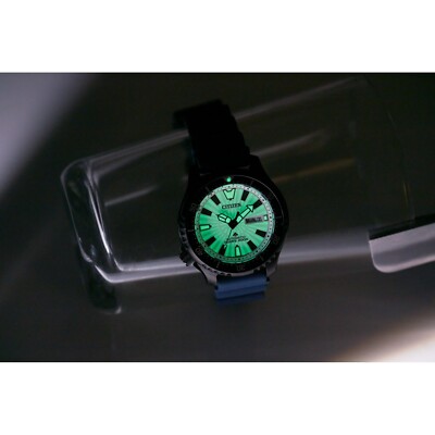 Citizen Men Automatic Promaster Dive Fugu Pufferfish Blue Watch