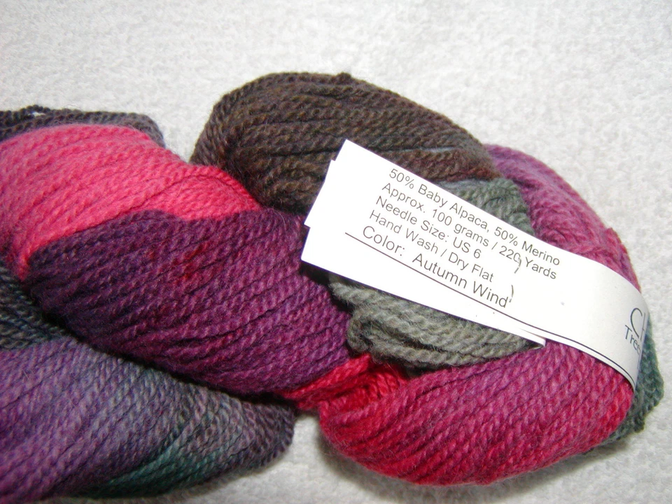 CHERRY TREE HILL - Baby Alpaca Merino ~ 220 yards. Color: AUTUMN WIND - Image 3 of 3