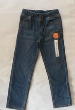 Jumping Beans Boys Straight Fit Jeans Size 6 Wth Adjustable Drawstring Waistband