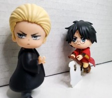 Mini figuras de Harry Potter Harry y Draco Malfoy adornos para pasteles juguetes