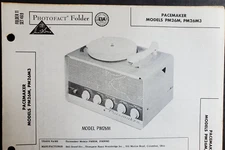 PACEMAKER MODELS PM26M & PM26M3 MOBILE AMPLIFIER & RECORD PLAYER PHOTOFACT