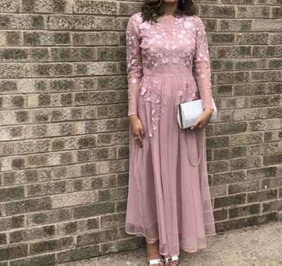 asos dusty pink dress