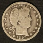 1893-O 25c Barber Quarter - Free Shipping USA