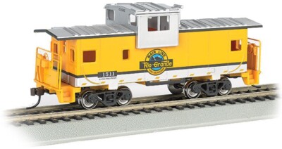 RIO GRANDE RR NEW WIDE-VISION CABOOSE HO-SCALE BY BACHMANN TRAINS-SUPER BUY!