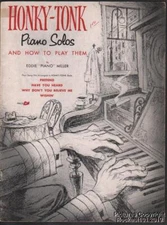 1953 Eddie "Piano" Miller Solo Piano Guide & Songbook  Honky-Tonk Piano Solos