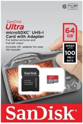 Sandisk ULTRA Micro SD Karte Memory Card 32GB 64GB 128GB Speicherkarte+ Adapter