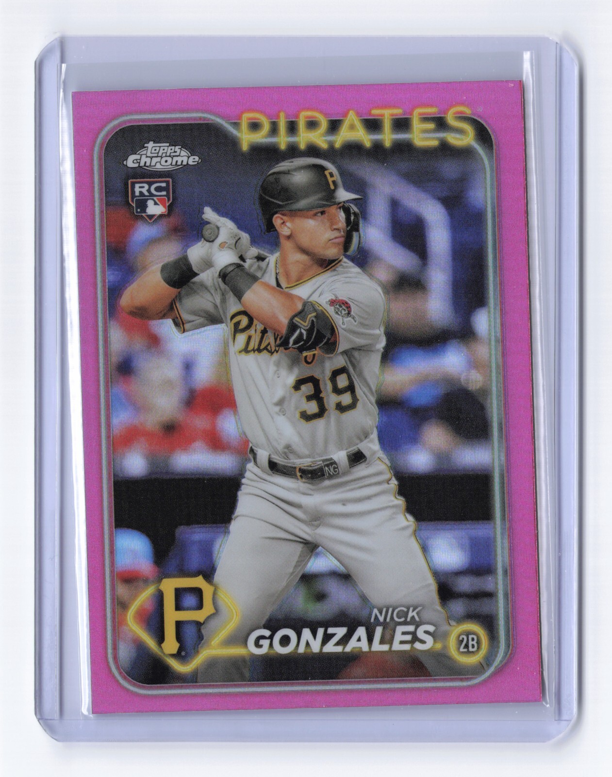 2024 Topps Chrome - Nick Gonzales #72 Pink Refractor (RC)