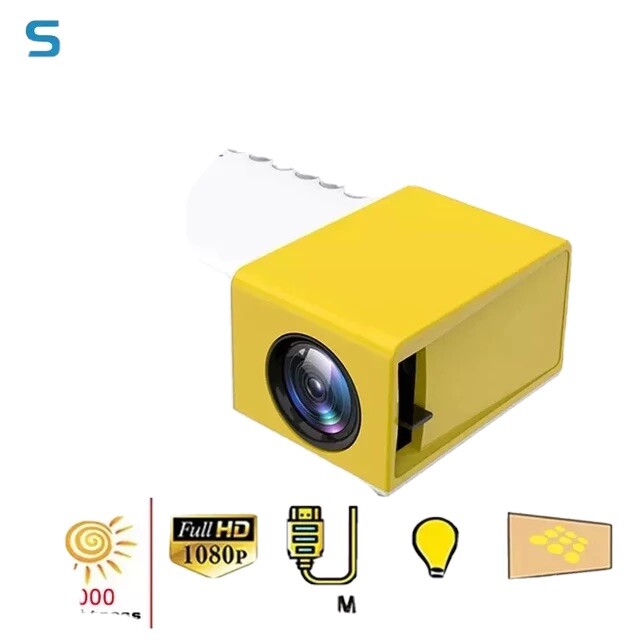 Projecteur telephone portable HD noir Mini retroprojecteur smartphone