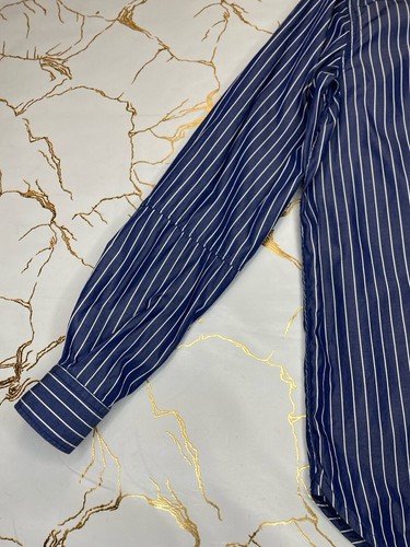 G-Star Raw Women Blue Striped Button Up Shirt Core 1PKTBF Shirt Size Small - Picture 6 of 11