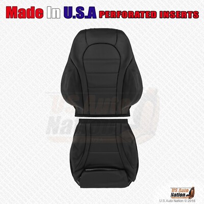 2018 2019 2020 2021 Mercedes Benz C300 PASSENGER Bottom-Top Leather Cover Black