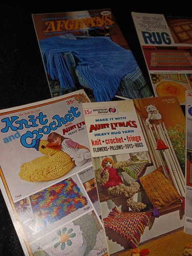 Vintage Tante Lydias Teppich Garn Sammlung Stricken Stich Häkeln Heft Menge 7 - Bild 6 von 8