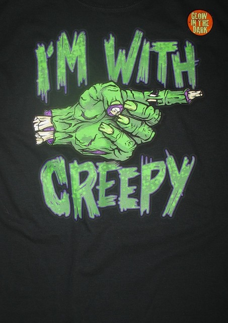 GLOW IN THE DARK TEE SHIRT - NEW - MEDIUM - 100% COTTON - 