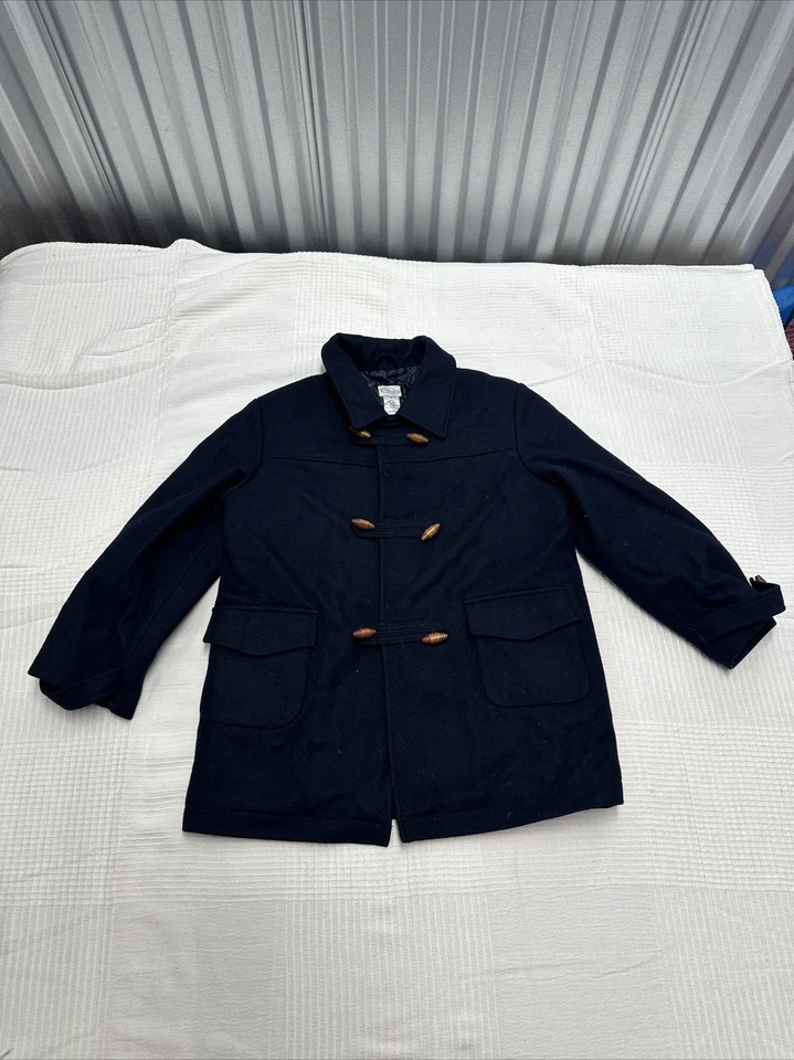 Abrigo Talbots Niños Niñas Toggle Pea Talla 8 Azul Marino Lana 100% Lana Foto 2 de 4