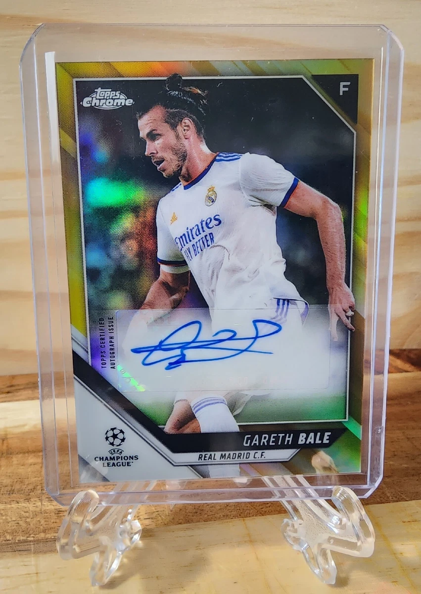 2021-22 Topps Stadium Club Chrome Gareth Bale Gold Auto Refractor /50 Madrid