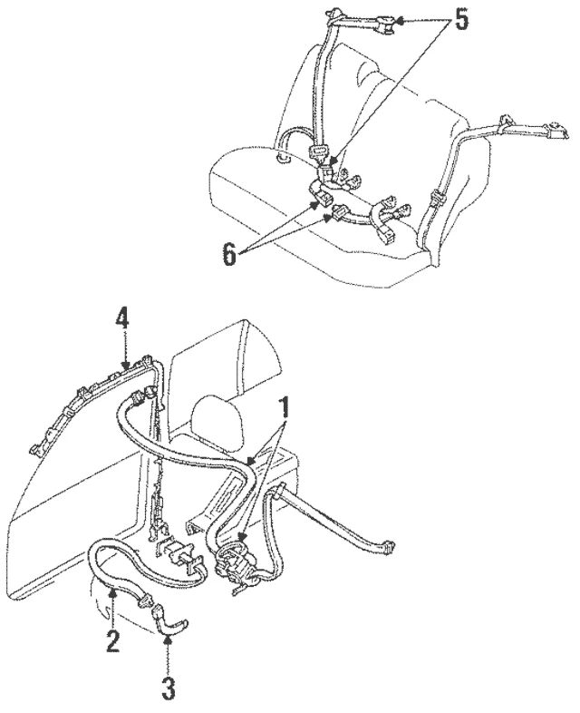 Ford Escort 1993-1996 OEM cinturón de seguridad conductor delantero retractor F3CZ-58611B09-D Foto 2 de 2