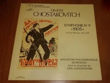 DIMITRI CHOSTAKOVITCH 1905 SYMPHONIE No 11 KIRIL KONDRACHINE *RARE* LP LDX VINYL