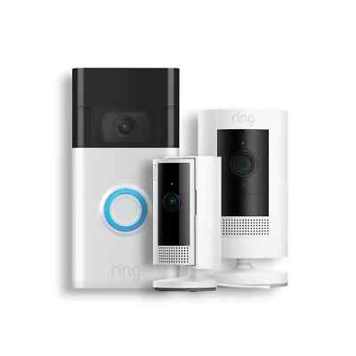 Ring Battery Doorbell Smart Wi-Fi Video Doorbell, Stick Up Cam and Indoor Camera