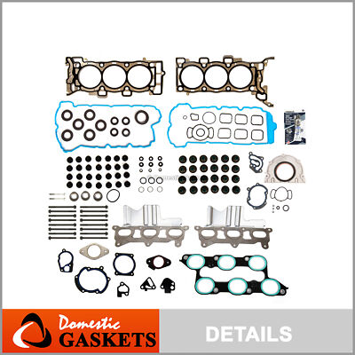 Full Gasket Set Head Bolts Fit 09-16 Chevrolet Tranverse Buick Enclave GMC 3.6L