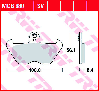 Adatto a TRW MOTO MCB680 Set pastiglie freno, freno a disco stock DE - Foto 3 di 7