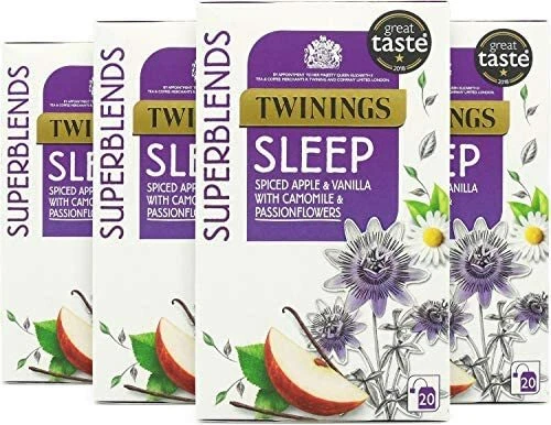 Twinings Superblends Sleep Tea, 80 Tea Bags (Multipack of 4 x 20 Bags) - Picture 1 of 4
