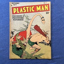 Plastic Man  19 September 1949 RAW UNGRADED  excellent shape See photos