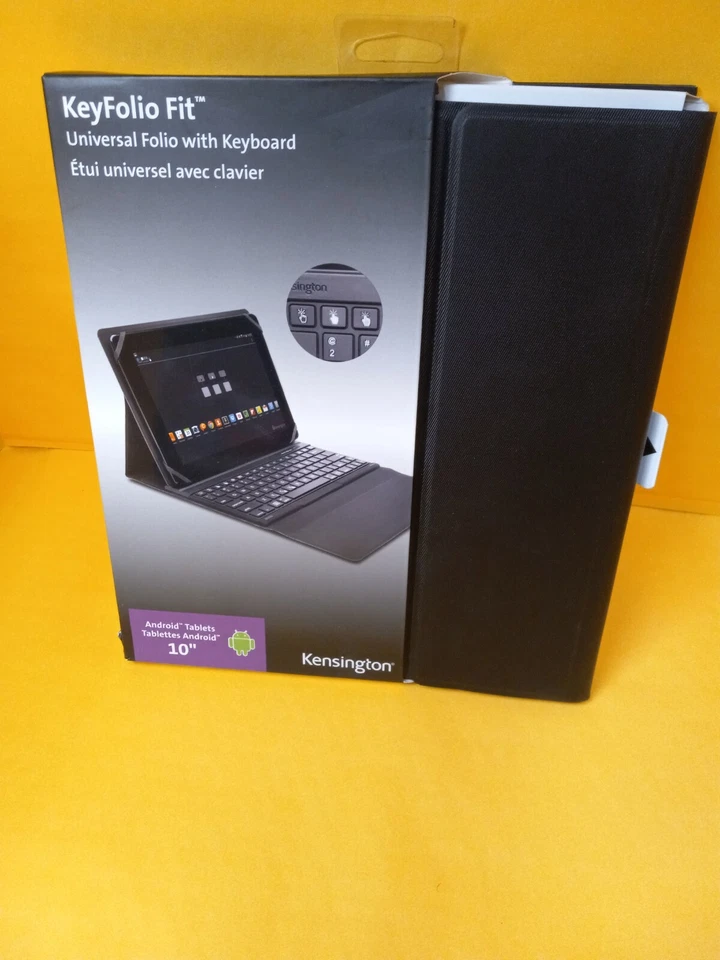 Kensington KeyFolio Fit BT 10" Universal Windows Tablet Case  Keyboard K97310US - Image 3 of 3