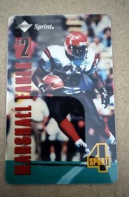 1994 Classic 4 Sport - Sprint Phone Cards Marshall Faulk $2 (RC)