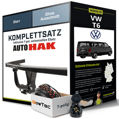 Anhängerkupplung starr für VW T6 +E-Satz NEU ABE inkl. EBA
