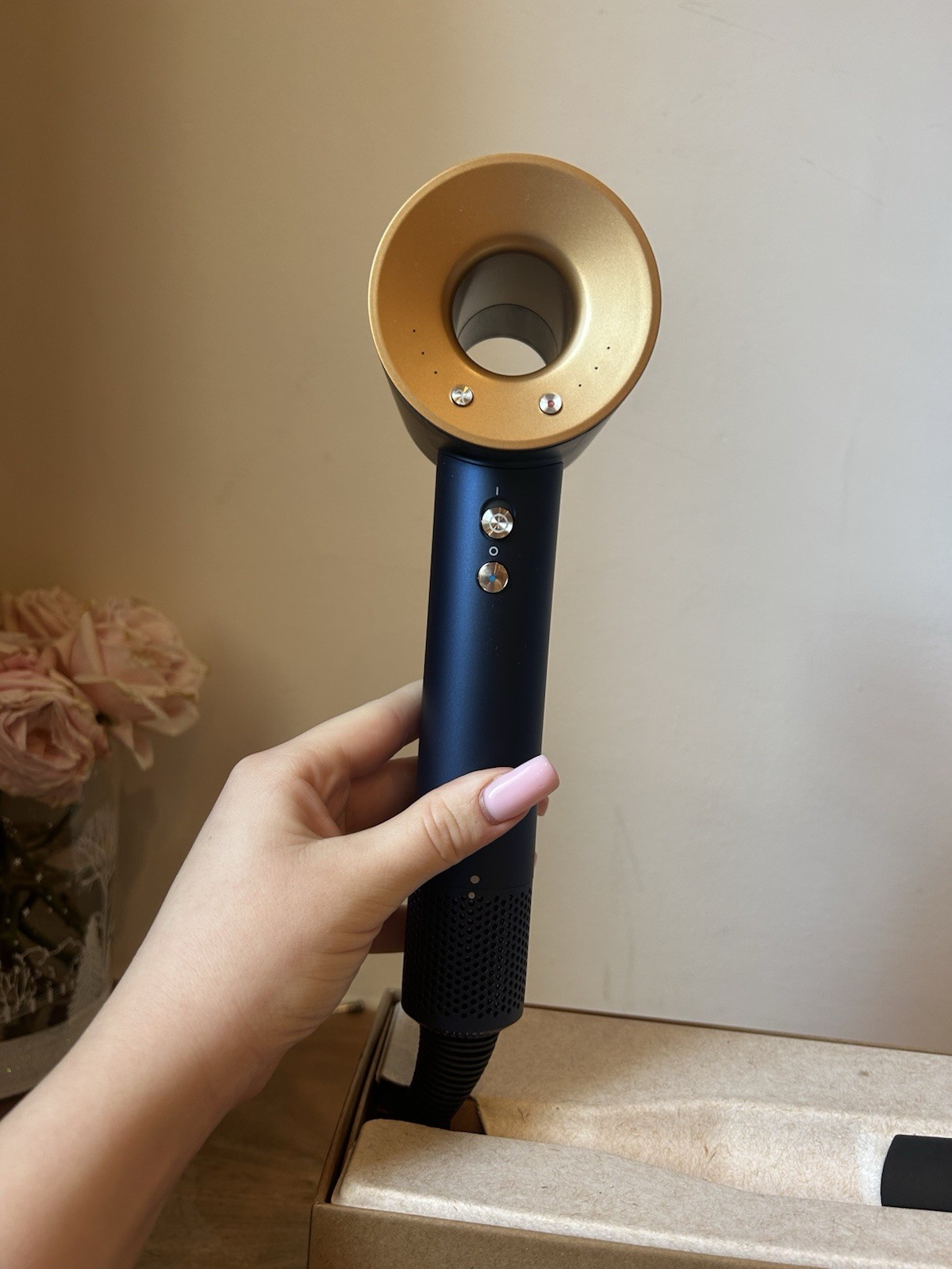 Dyson Supersonic Professional Hair Dryer HD08 Blue and Rose Gold