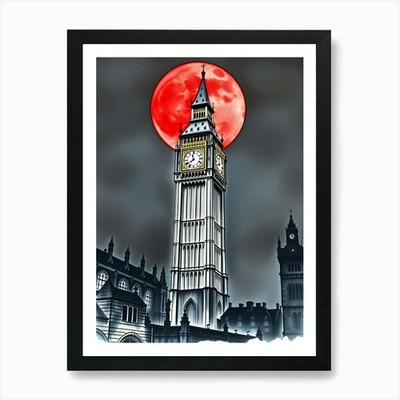 Big Ben 3 Art Print Framed Wall Art Poster Canvas Print Picture
