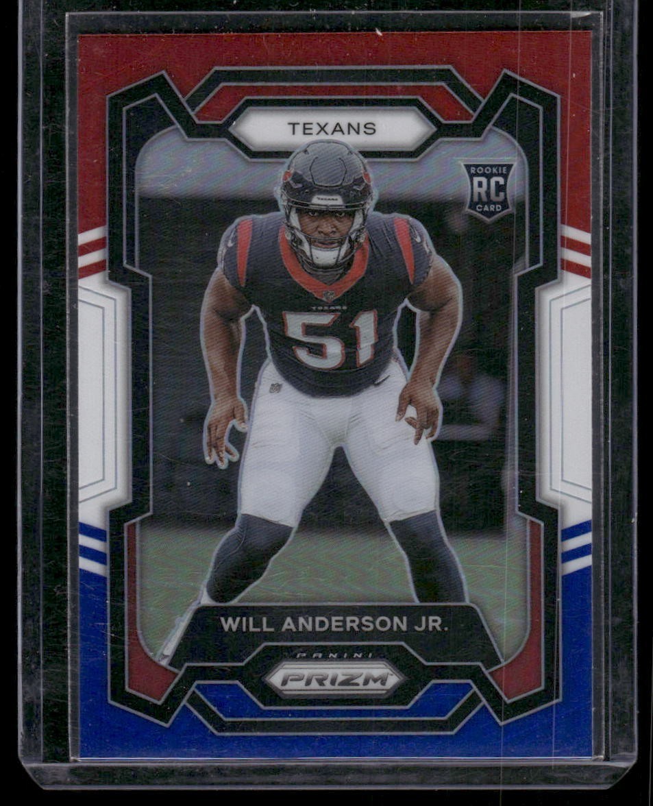 2023 Panini Prizm Will Anderson Jr. Red White & Blue Prizm Rookie #342 Texans