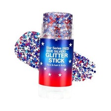 4th of July Glitter Stick, Red White and Blue Glitter Stick, Glitters Set B