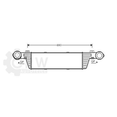 Ladeluftkühler für Mercedes-Benz E-Klasse Bj.99-02