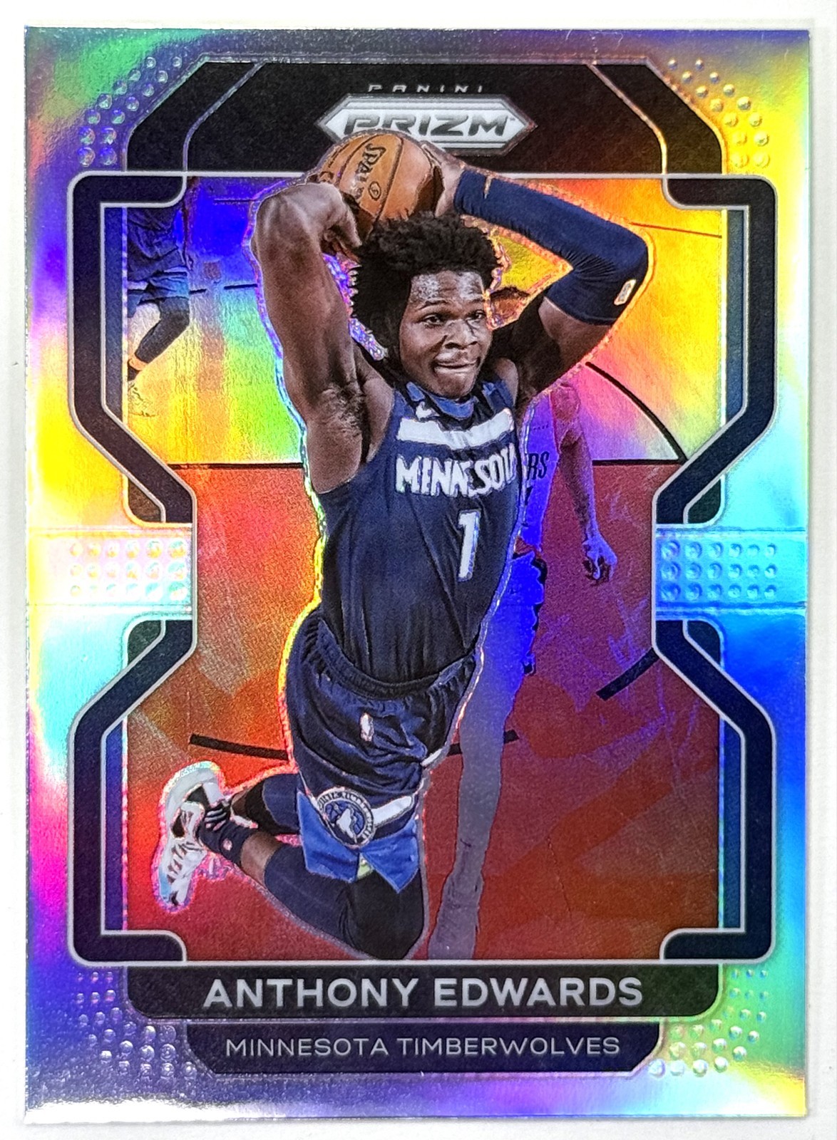 2021-22 Panini Prizm - Anthony Edwards #37 Silver Prizm