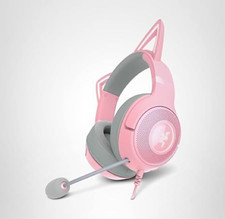 New Razer Kraken Kitty V2 USB Gaming Headset w/ RGB Kitty Ears - Pink No Box 