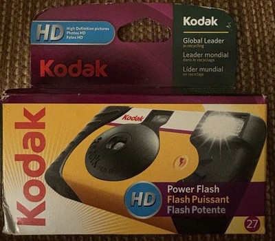 Kodak Power Flash HD Single Use Camera 27 Exposure (Exp 10/2012) New Sealed Box