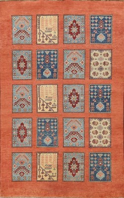 Super Kazak Oriental Area Rug 5x8 Handmade Vegetable Dye Garden Design Carpet
