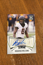 Rodarius Williams 2021 Leaf Draft Rookie Auto BA-RW2 Cowboys Giants RC