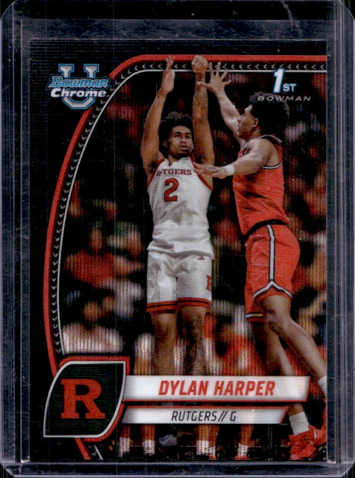 2024-25 Bowman University Chrome Dylan Harper Black Wave Refractor #22
