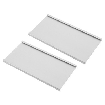 2 Pcs Door Sign Name Plate Desktop Plates for Office Aluminum Alloy Nameplate